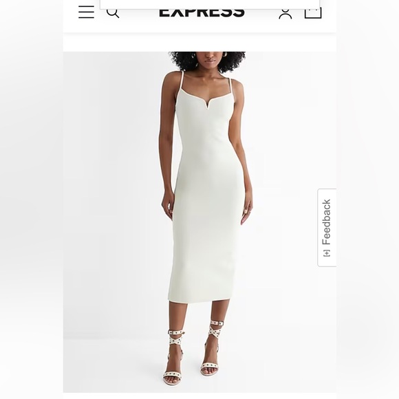 Body Contour V-Wire Sleeveless Dress - Picture 1 of 3